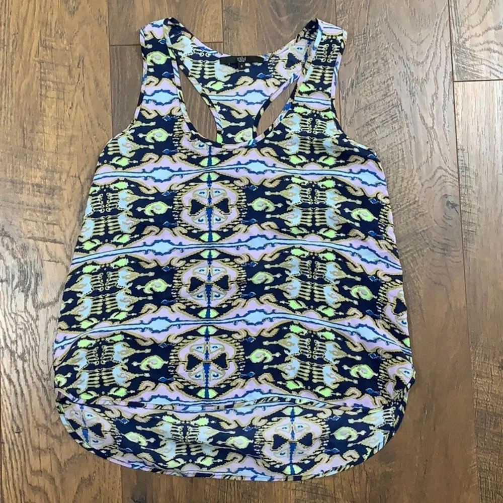 Tibi Multicolor Patterned Tank Top - Picture 1 of 4